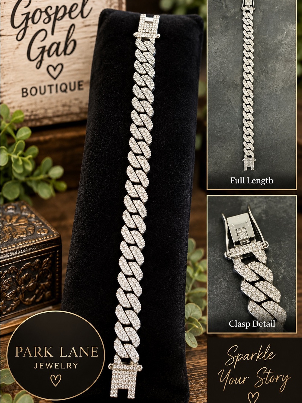 Park Lane Pavé Cuban Link Bracelet